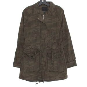 Sanctuary Jacket Camo Y2K Utility Military Anorak Gorpcore Zip Army Green Small